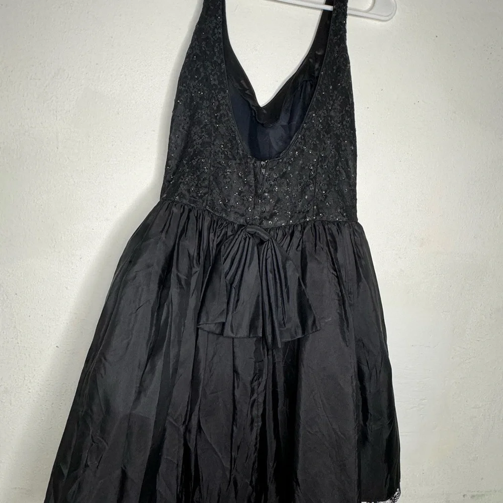 Gunne Sax Black Midi Dress - Picture 2 of 5